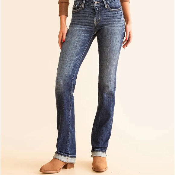 Buckle black women’s straight fit no.53 stretch jean inlet mid rise 26x 32 NWT - Picture 1 of 10